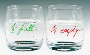 The glass is half empty or half full depending on how you see it