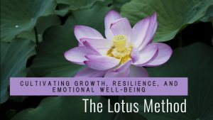 The Lotus Method with lotus flower in water